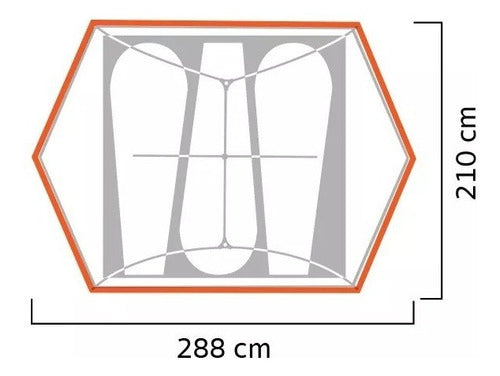 Carpa Roca 3 Tent Footprint Naranjo Lippi