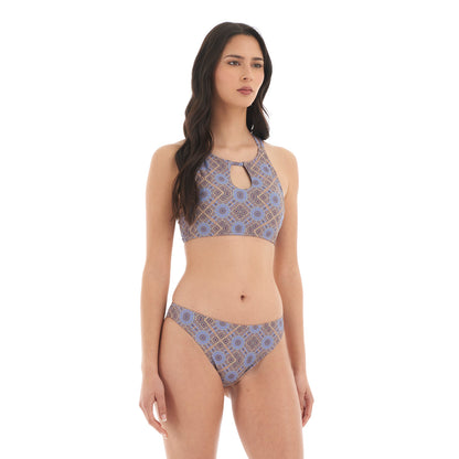 Traje de Baño Mujer Fondo de bikini Print Beige Haka Honu