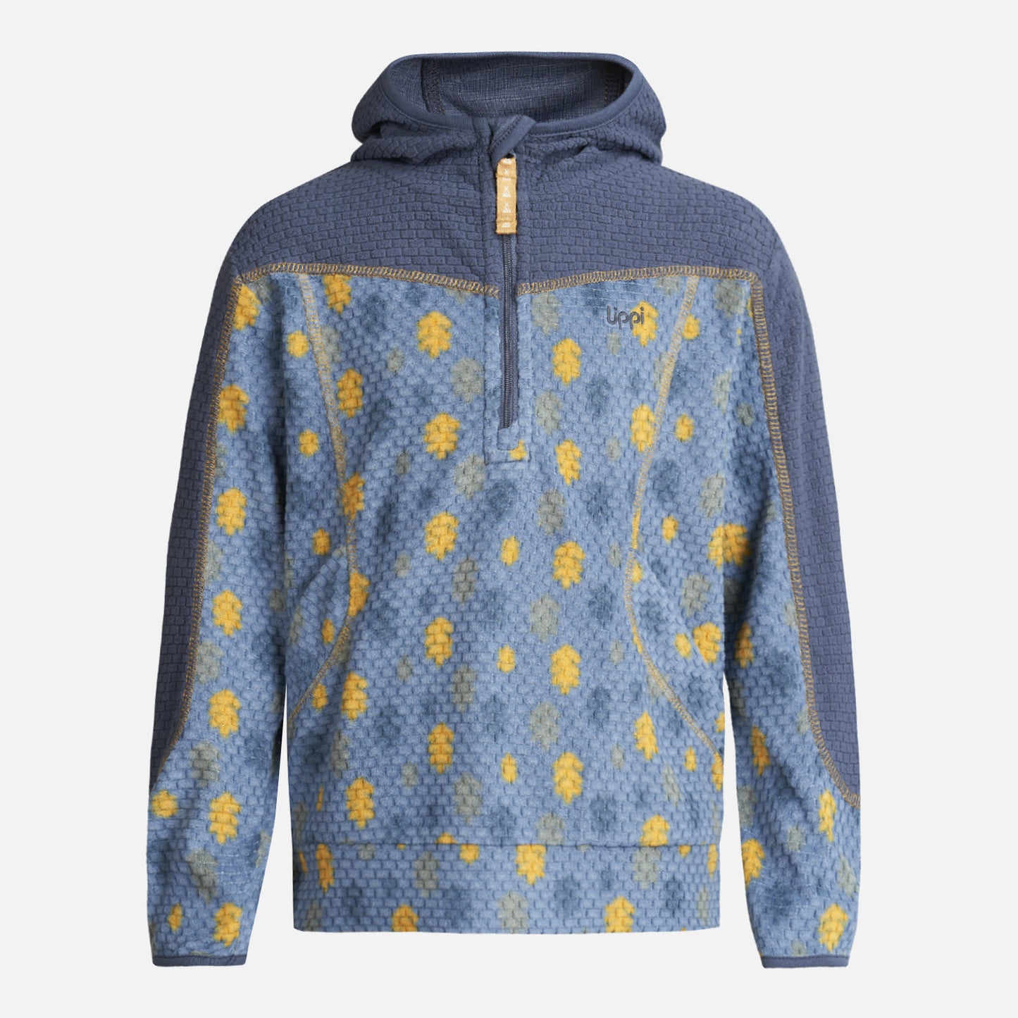 Poleron Niño Saltamontes Nano-F 14 Zip Hoody Print Azul Lippi