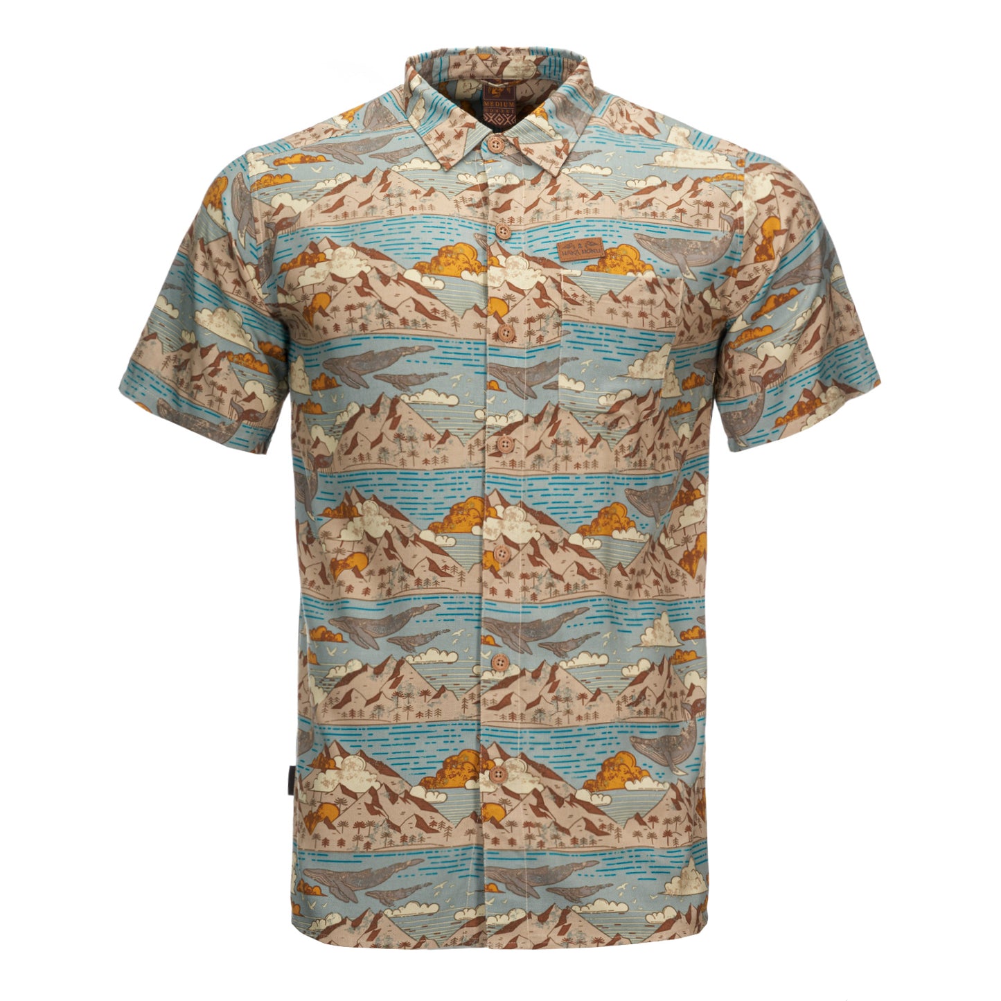 Camisa Hombre Anameizon Celeste Haka Honu