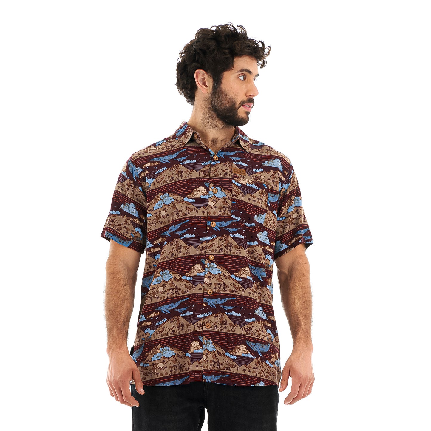 Camisa Hombre Anameizon Burdeo Haka Honu