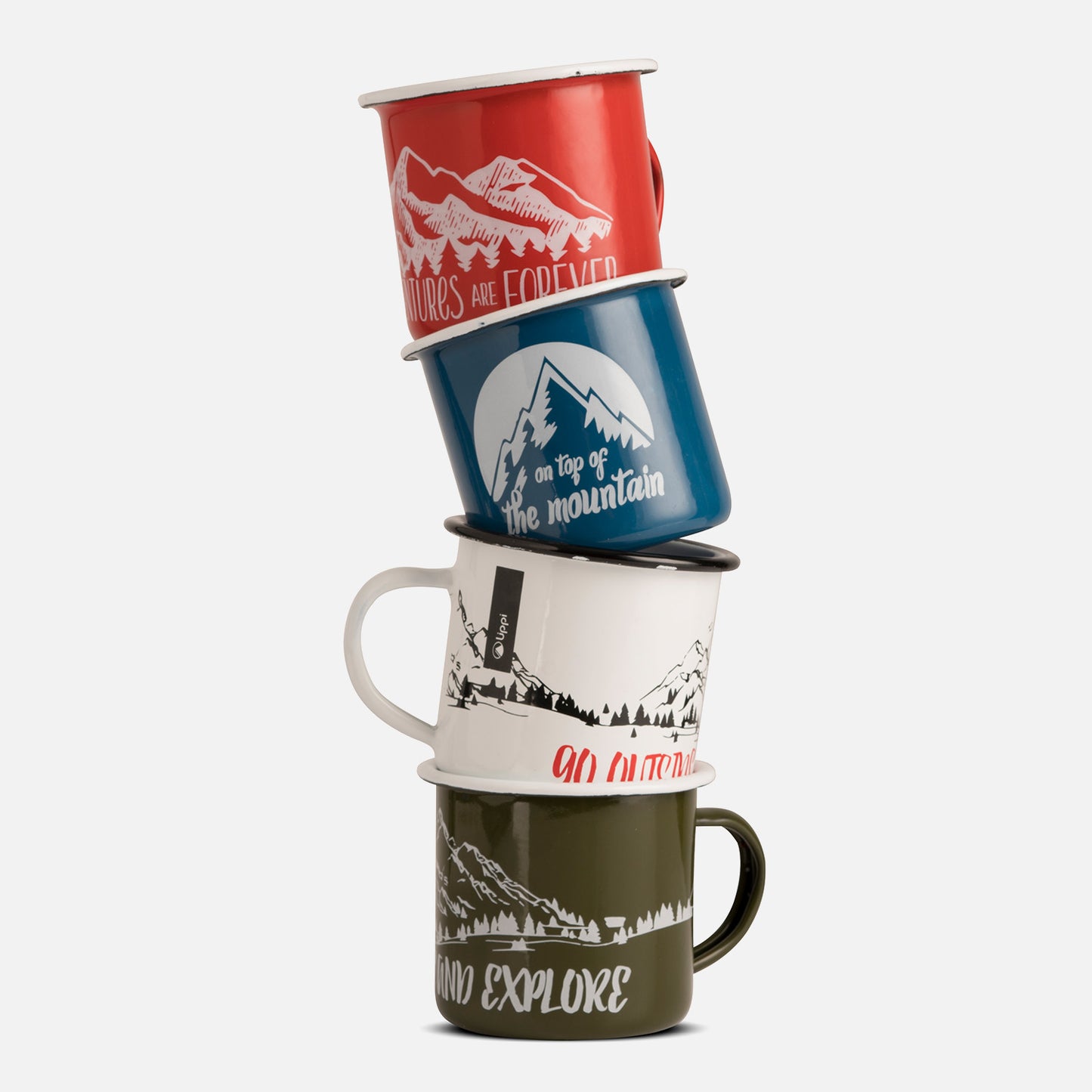 Tazón Mountain Vintage Mug Blanco Lippi