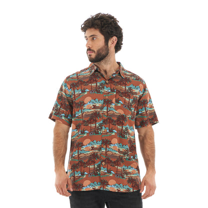 Camisa Hombre Aflora Damasco Haka Honu