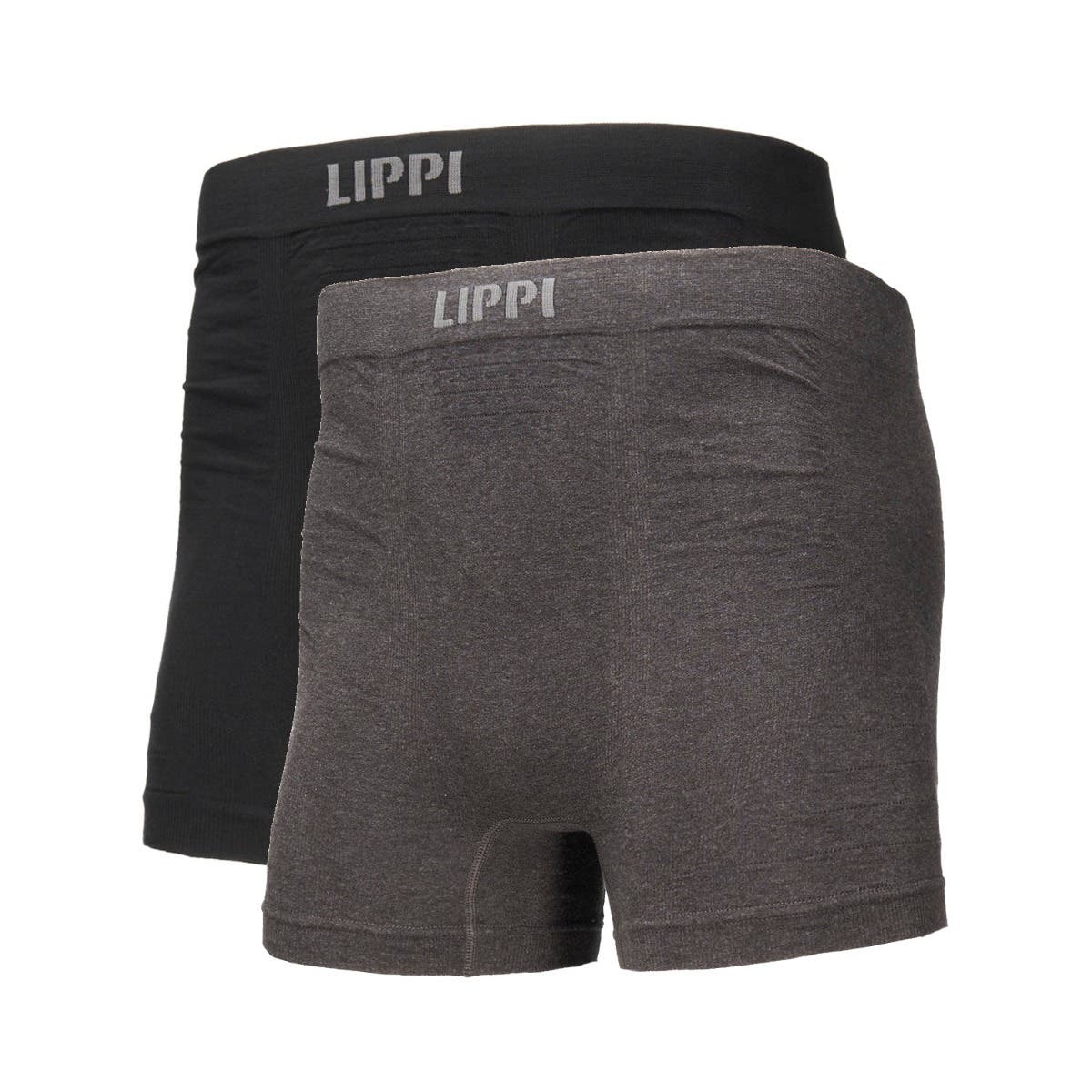 Ropa Interior Hombre Pack Skintec Seamless Boxer Negro y Gris Oscuro Lippi