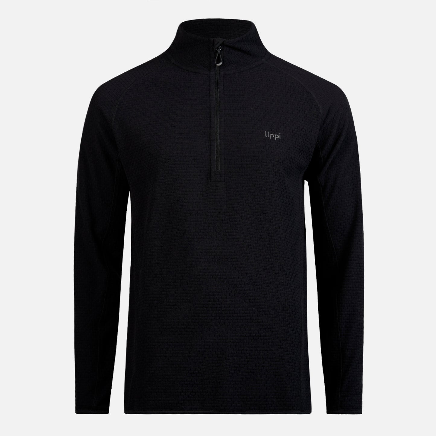 Poleron Hombre Jacaranda Nano-F 1/4 Zip Negro Lippi