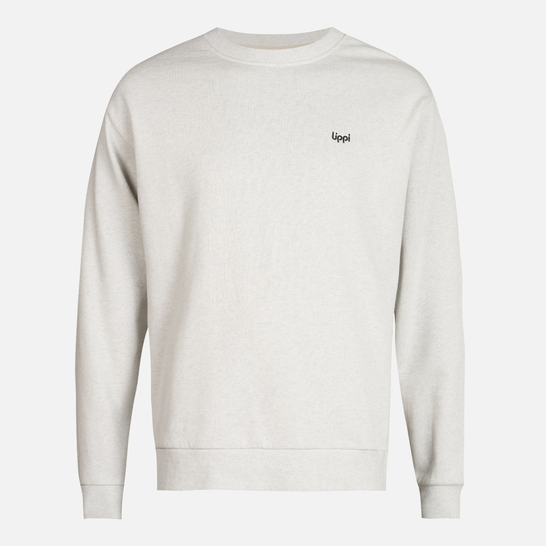 Poleron Hombre Ulmo Crewneck Sweatshirt Melange Gris Claro Lippi