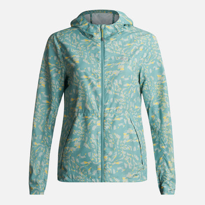 Chaqueta Mujer  Nightfall WindBreaker Hoody Jacket Print Turquesa Lippi