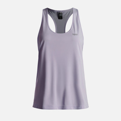 Polera Mujer  Workout Q-Dry Tank T-Shirt Morado Claro Lippi