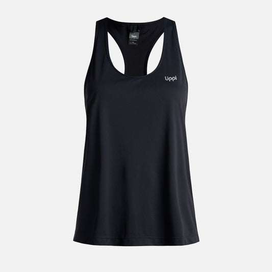 Polera Mujer  Workout Q-Dry Tank T-Shirt Negro Lippi