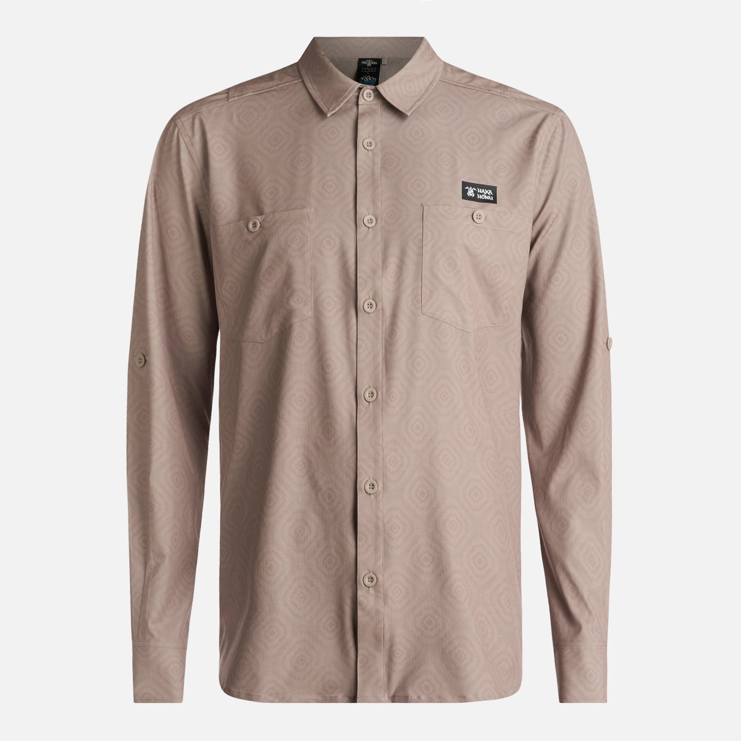 Camisa Hombre Cumbre Manga Larga Beige Haka Honu