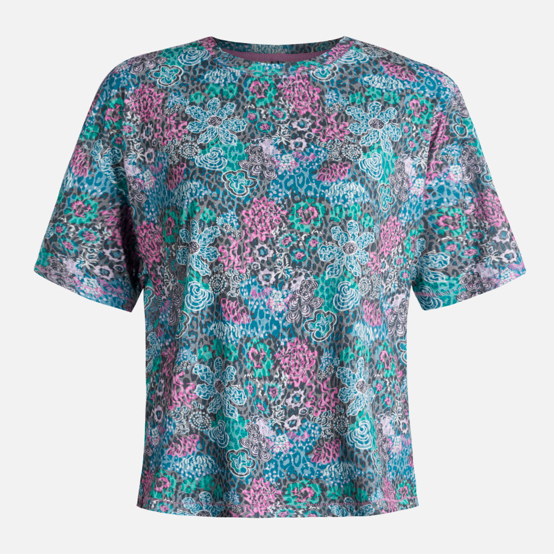 Polera Mujer Coralisima Print Turquesa Haka Honu