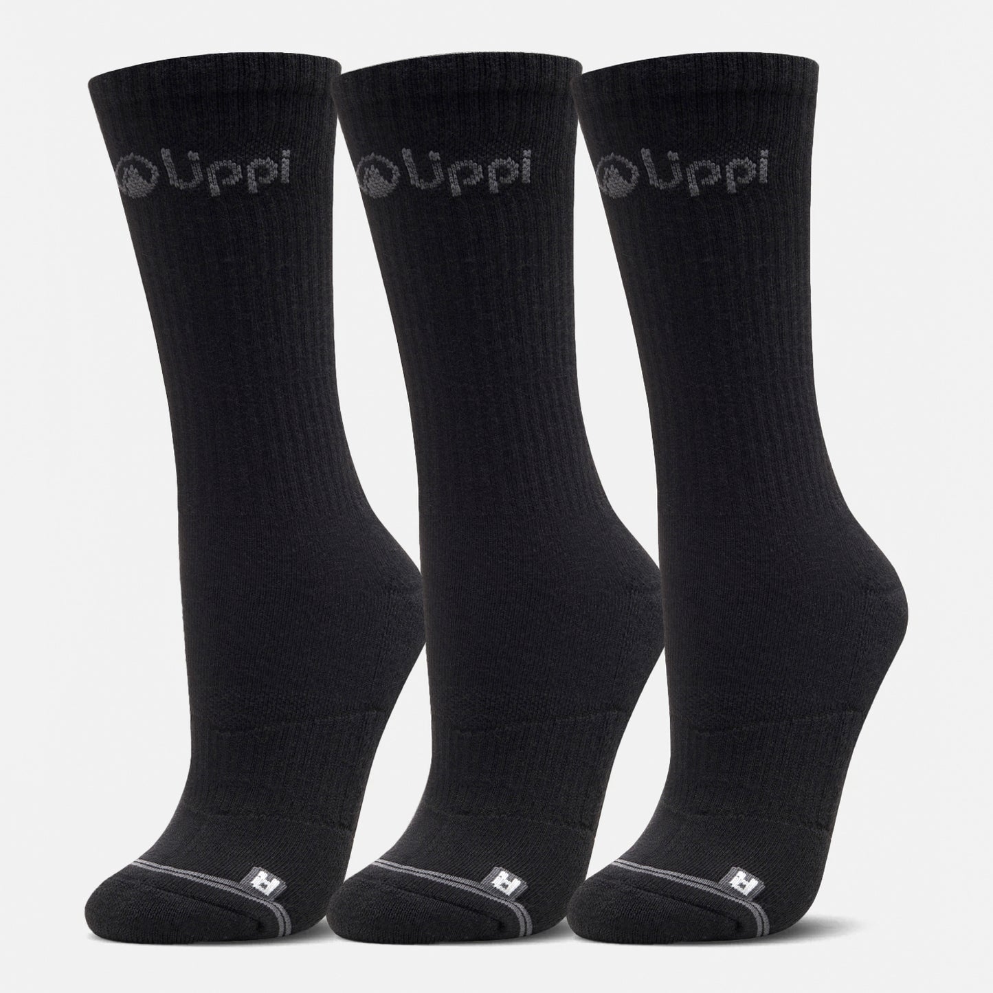 Calcetines Unisex Logo Lippi Pack Long Negro Lippi