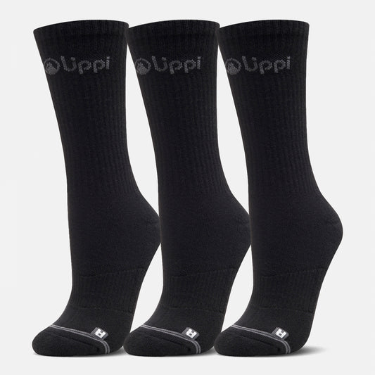 Calcetines Unisex Logo Lippi Pack Long Negro Lippi