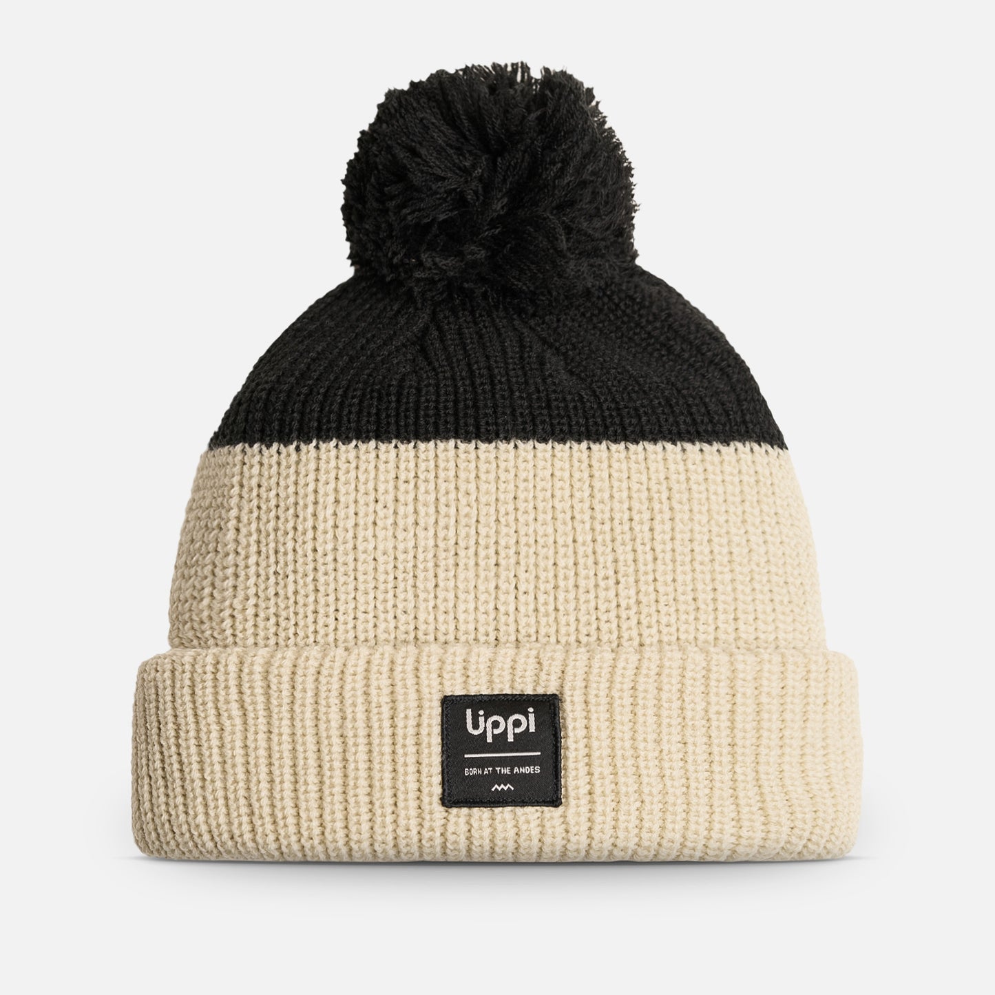 Gorro Fly Line Pom Blend-Pro Beanie Crema Lippi