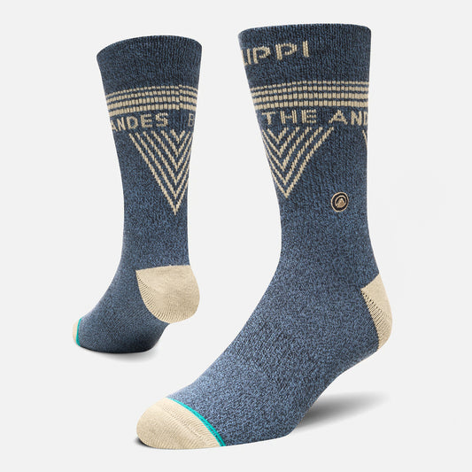 Calcetin Hombre Travel Walk Classic Socks Azul Marino Lippi