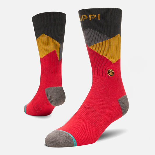 Calcetin Hombre Travel Walk Classic Socks Rojo Lippi