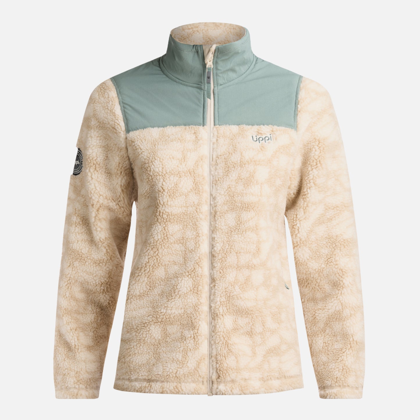 Chaqueta Mujer Glaciar Sherpa Pro Jacket Print Crema Lippi