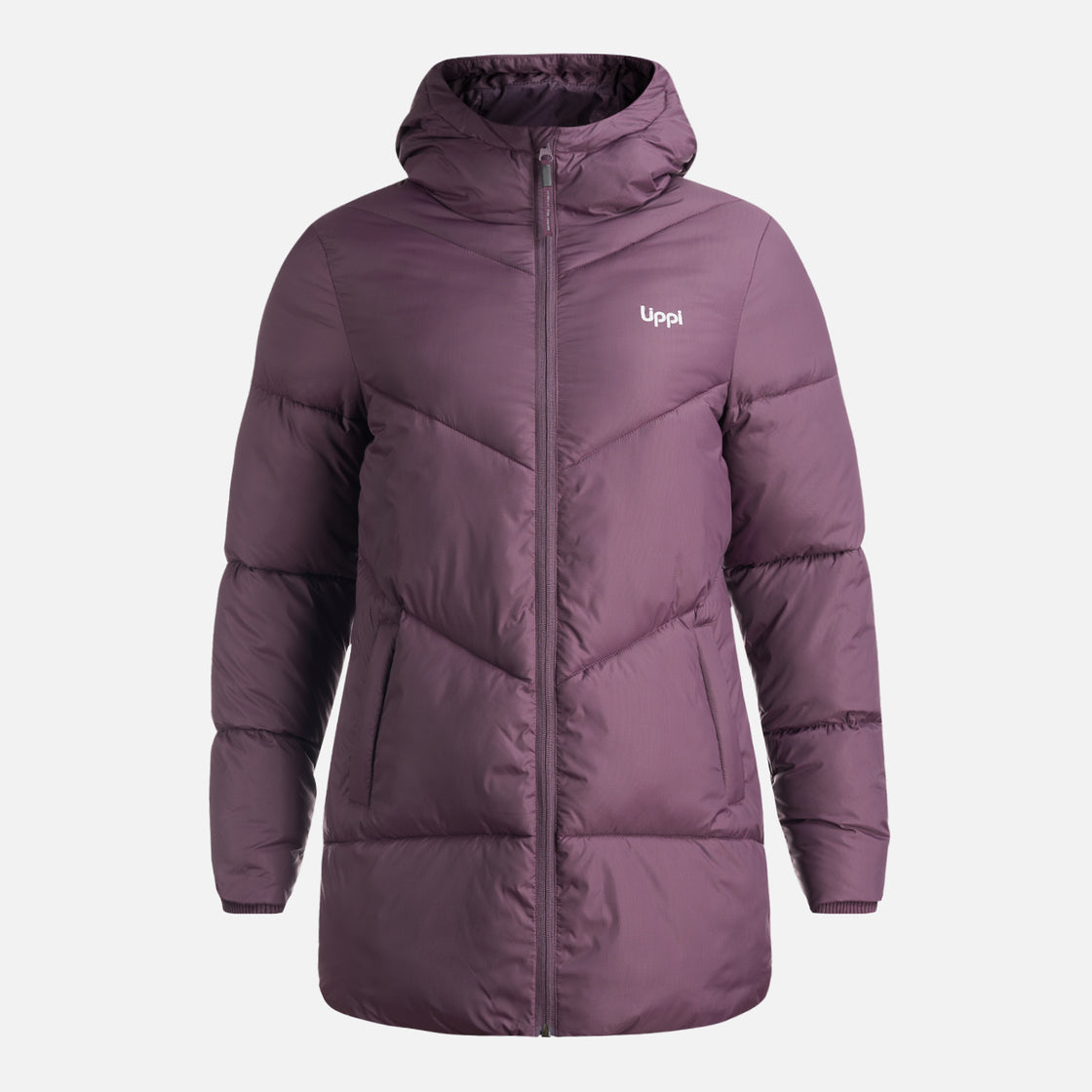 Chaqueta Mujer Long Line Steam Pro Hoody Jacket Morado Oscuro Lippi