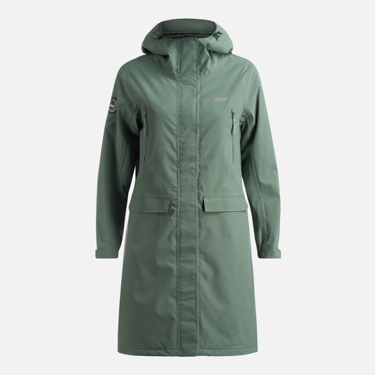 Chaqueta Mujer Mountains Live B-Dry Long Jacket Verde Musgo Lippi