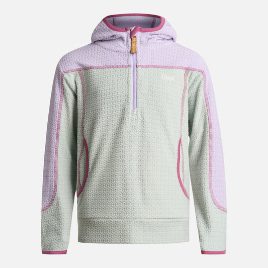 Poleron Niña Saltamontes Nano-F 14 Zip Hoody Menta Lippi