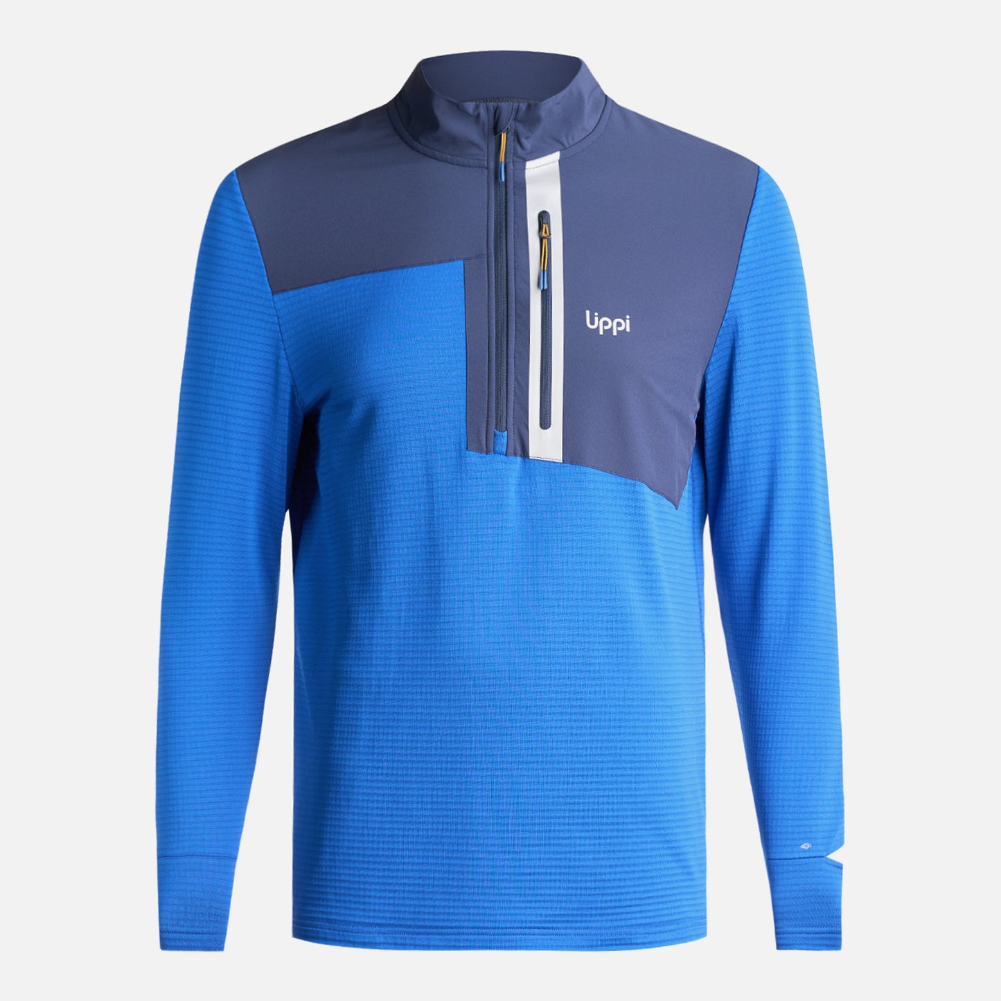 Poleron Hombre Karova Nano F 1/4 Zip Azul Lippi