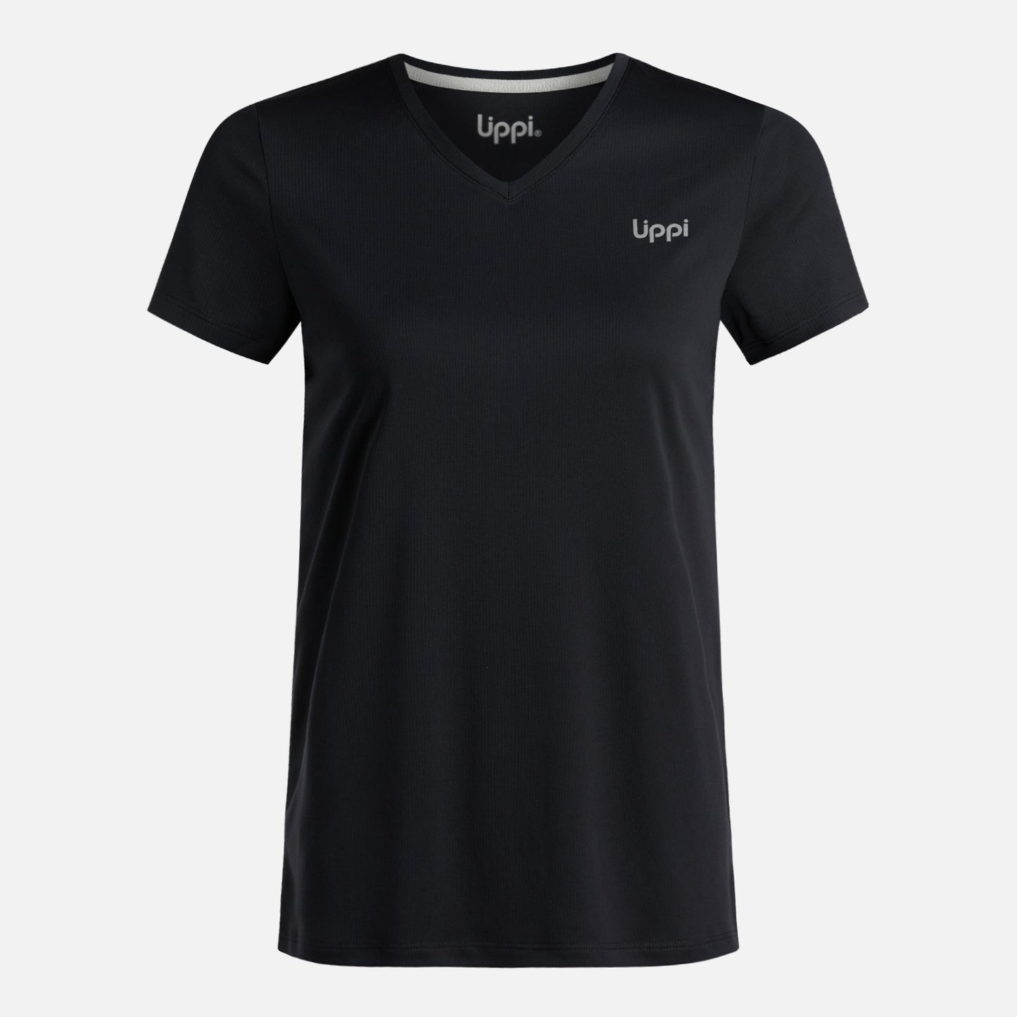 Polera Mujer Core V-Neck Q-Dry T-Shirt Negro Lippi