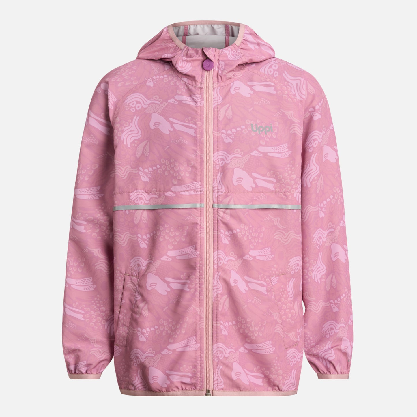 Chaqueta Niña Nightfall WindBreaker Hoody Jacket Print Rosado Lippi