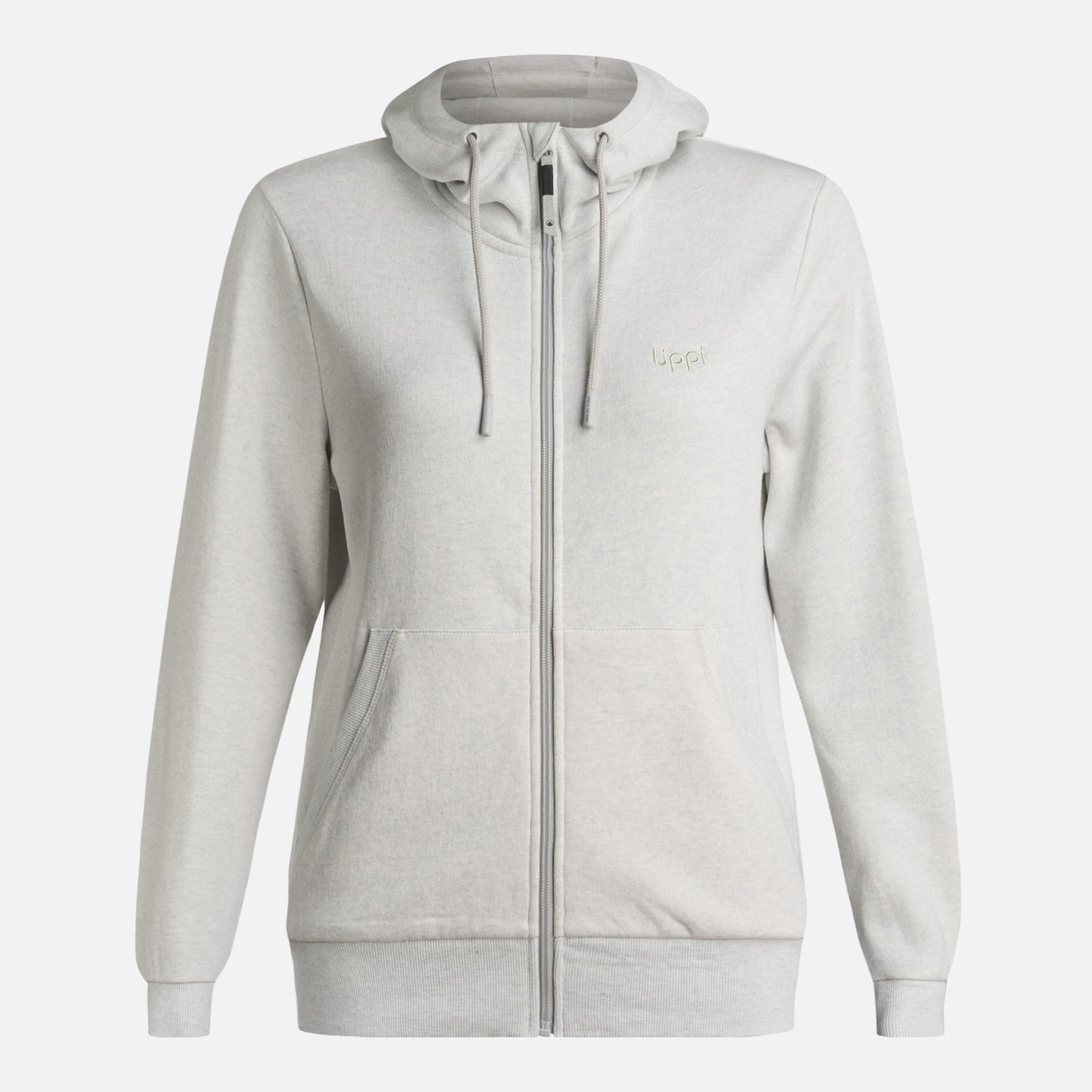 Polerón Mujer Ulmo Full Zip Hoody Sweatshirt Gris Melangue Lippi