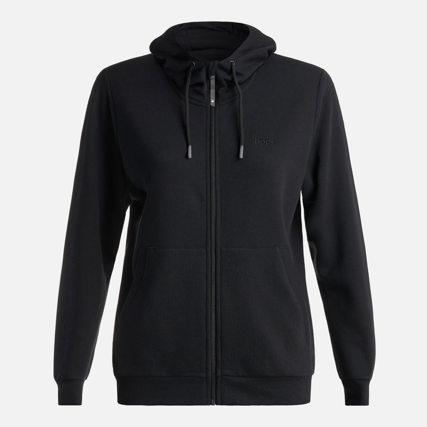 Polerón Mujer Ulmo Full Zip Hoody Sweatshirt Negro Lippi