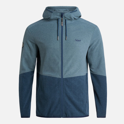 Polerón Hombre Stripes Nano-F Full Zip Hoody Azul Piedra Lippi