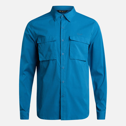 Camisa Hombre Rosselot Long Sleeve Q-Dry Shirt Azul Lippi