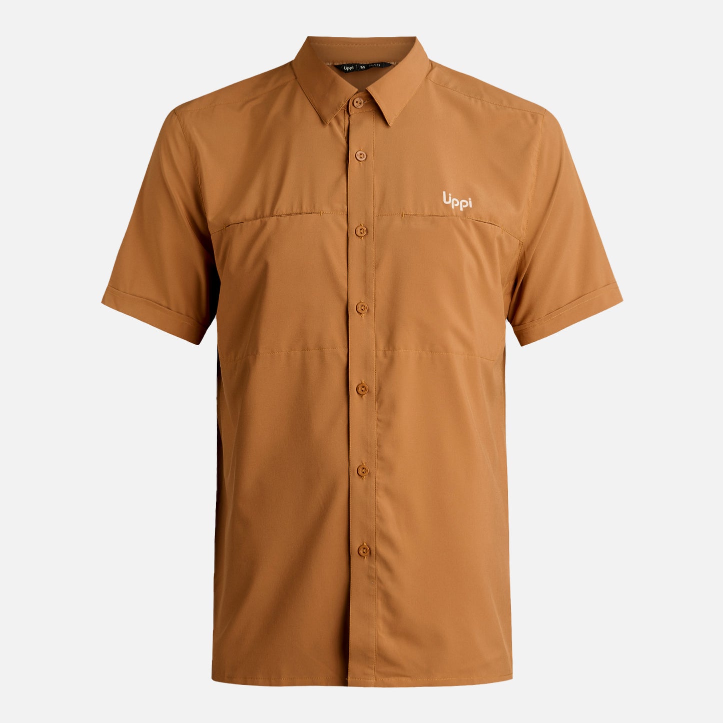 Camisa Hombre Wallace Short Sleeve Q-dry Shirt Camel Lippi