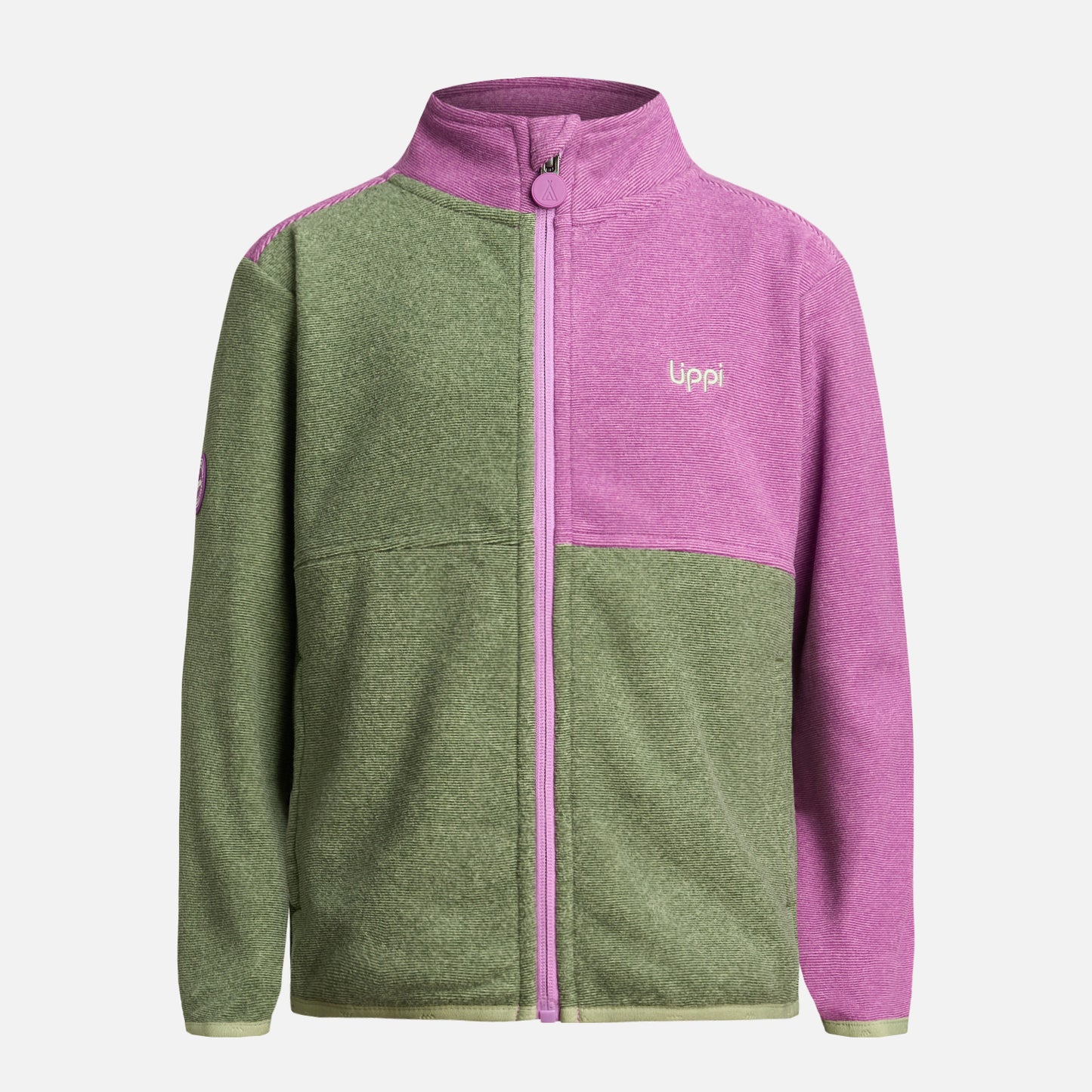 Polerón Niña Stripes Nano-F Full Zip Jade Lippi