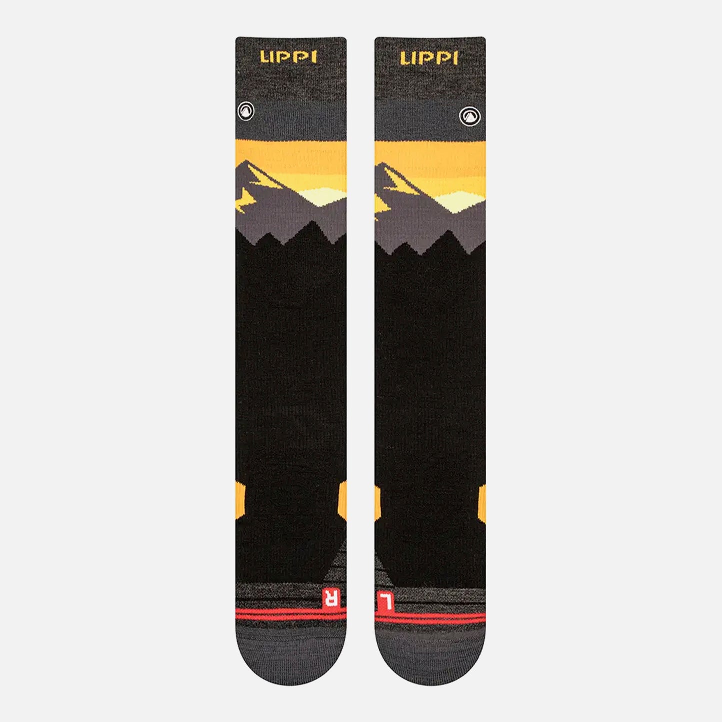 Calcetin Hombre All Mountain Ski Socks Gris Oscuro Lippi