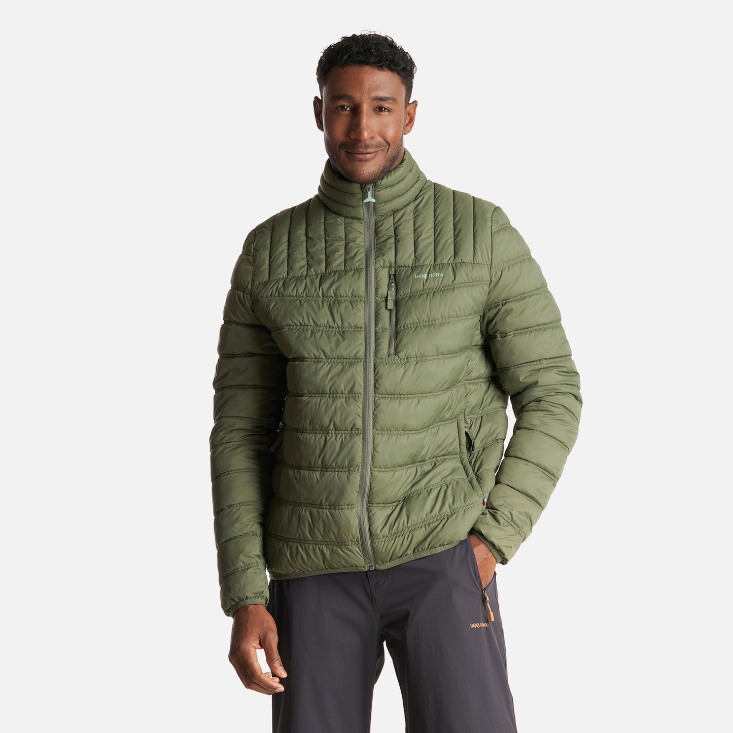 Chaqueta Hombre Ultraliviana Verde Militar Haka Honu