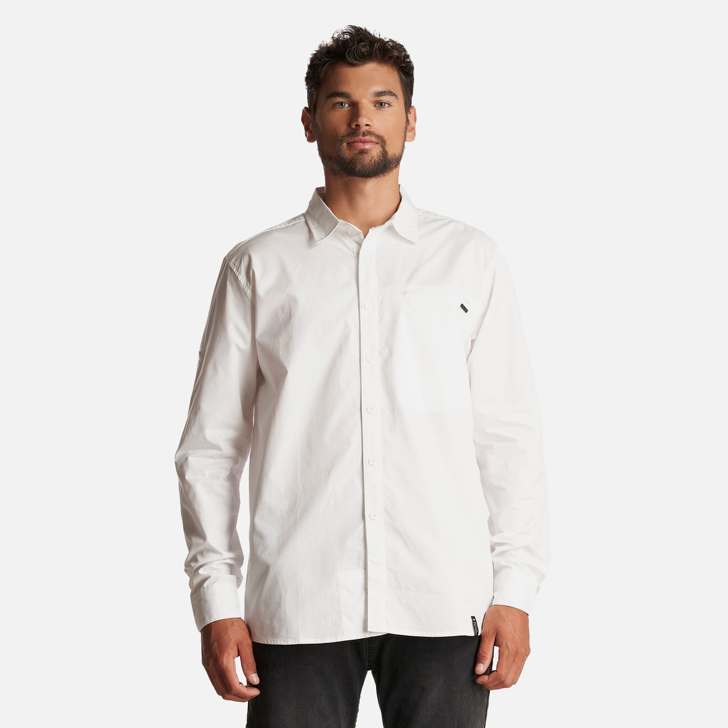 Camisa Hombre Alloy Long Sleeve Shirt Blanco Lippi