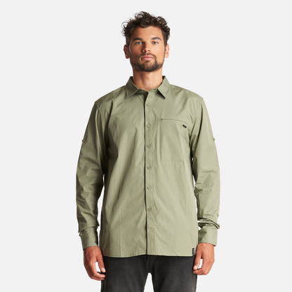 Camisa Hombre Alloy Long Sleeve Shirt Melange Verde Lippi