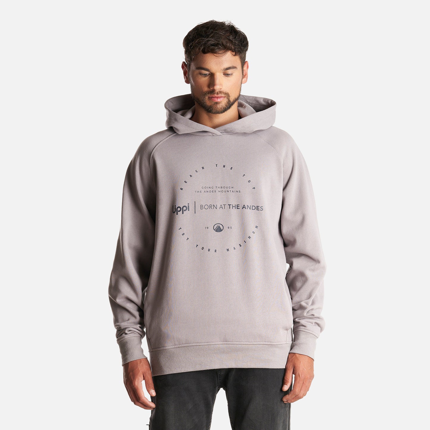 Poleron Hombre Insigne Hoody Sweatshirt Front Print Malva Lippi