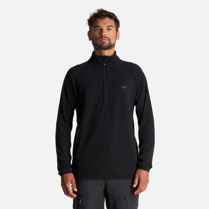 Poleron Hombre Jacaranda Nano-F 1/4 Zip Negro Lippi