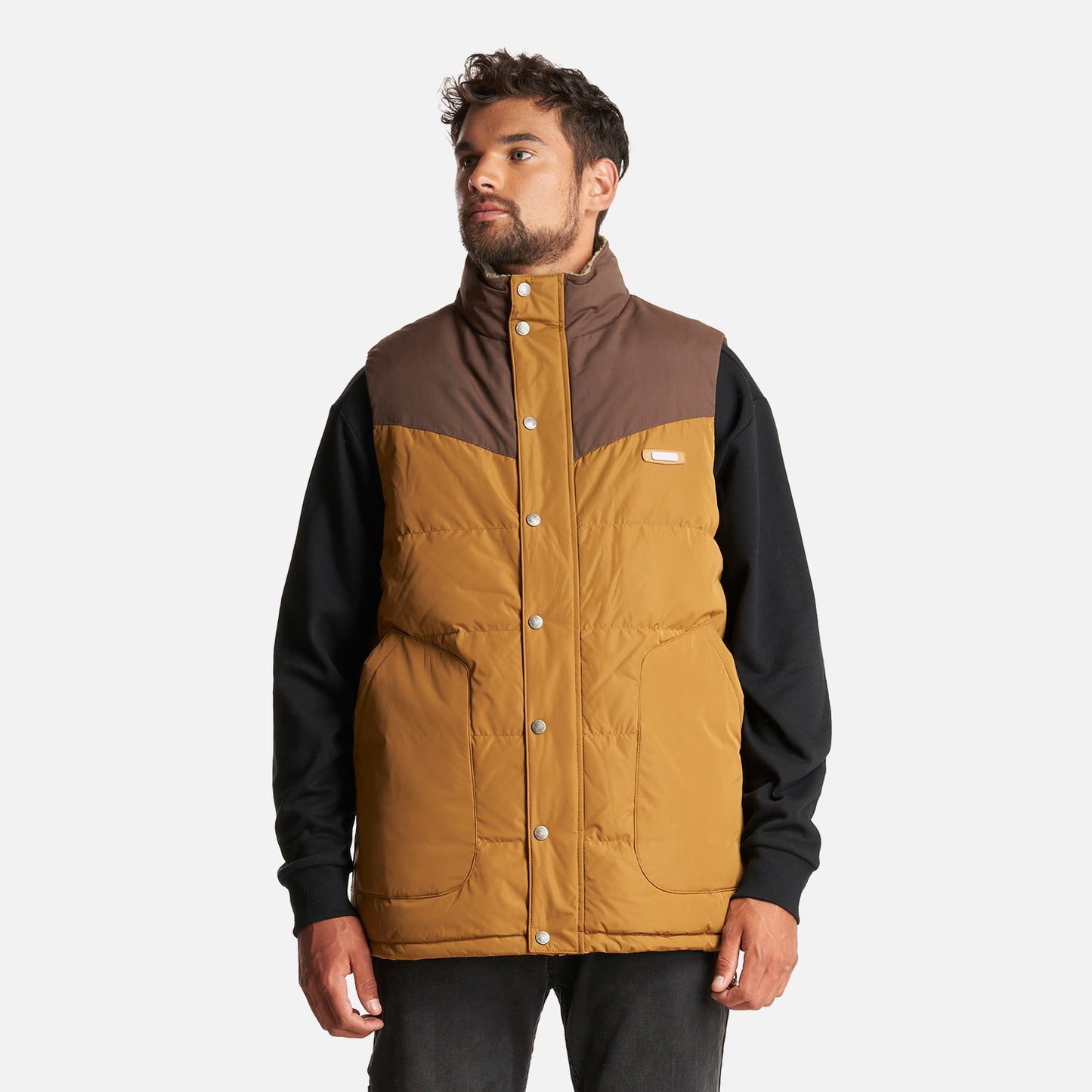 Chaqueta Hombre Kobuk Down Vest Mostaza Oscuro Lippi