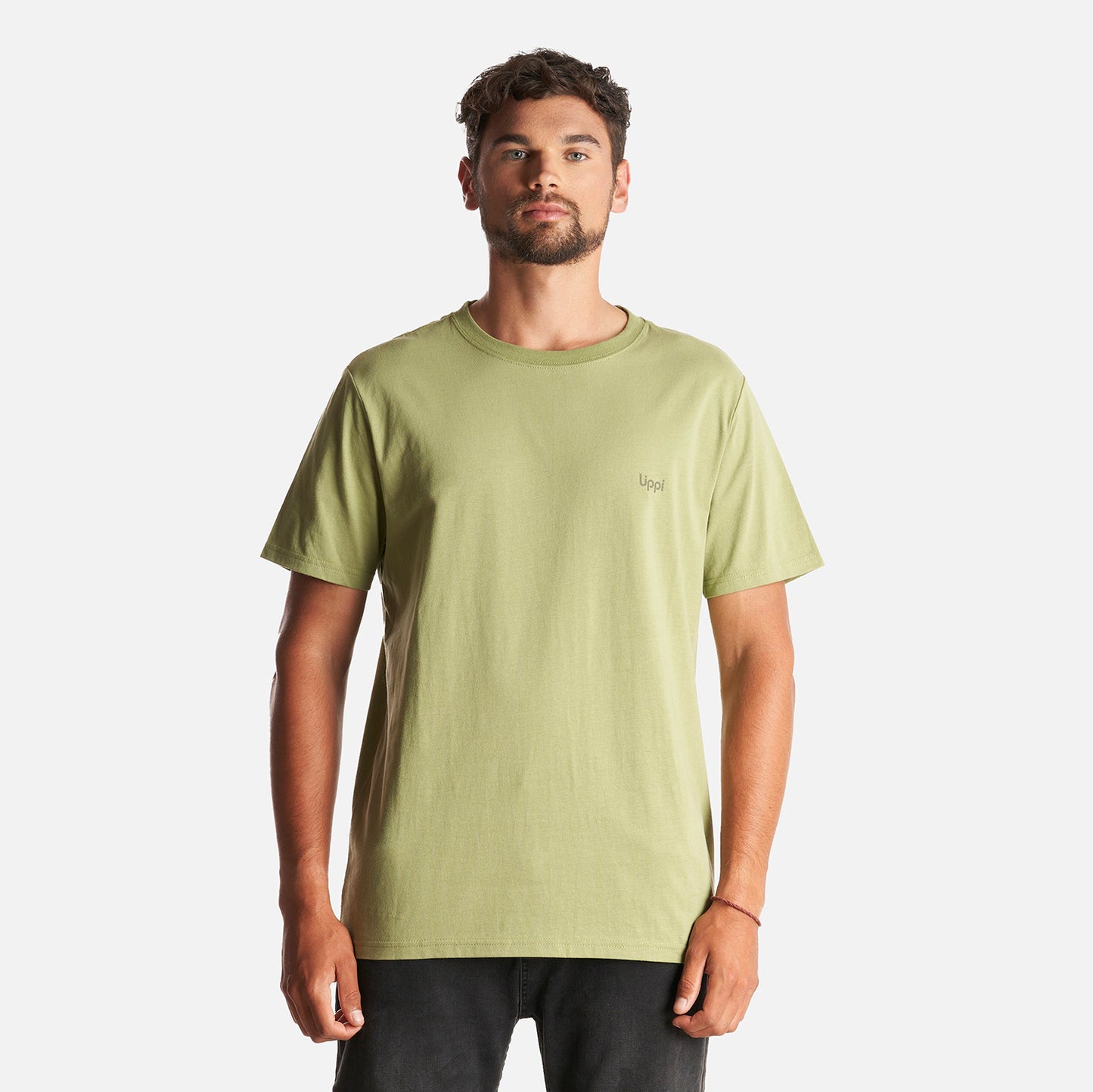 Polera Hombre Ulmo Cotton UV-Stop T-Shirt Verde Mate Lippi