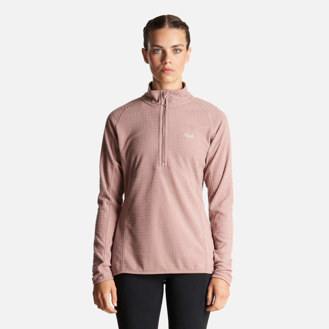 Poleron Mujer Jacaranda Nano-F 14 Zip Rosa Claro Lippi