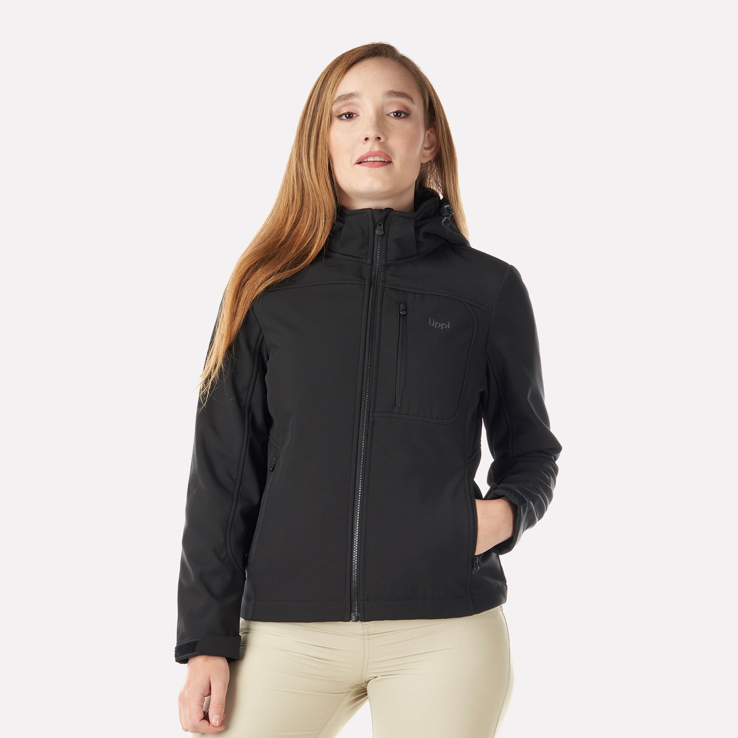 Chaqueta Mujer Macaya Softshell Hoody Jacket Negro Lippi