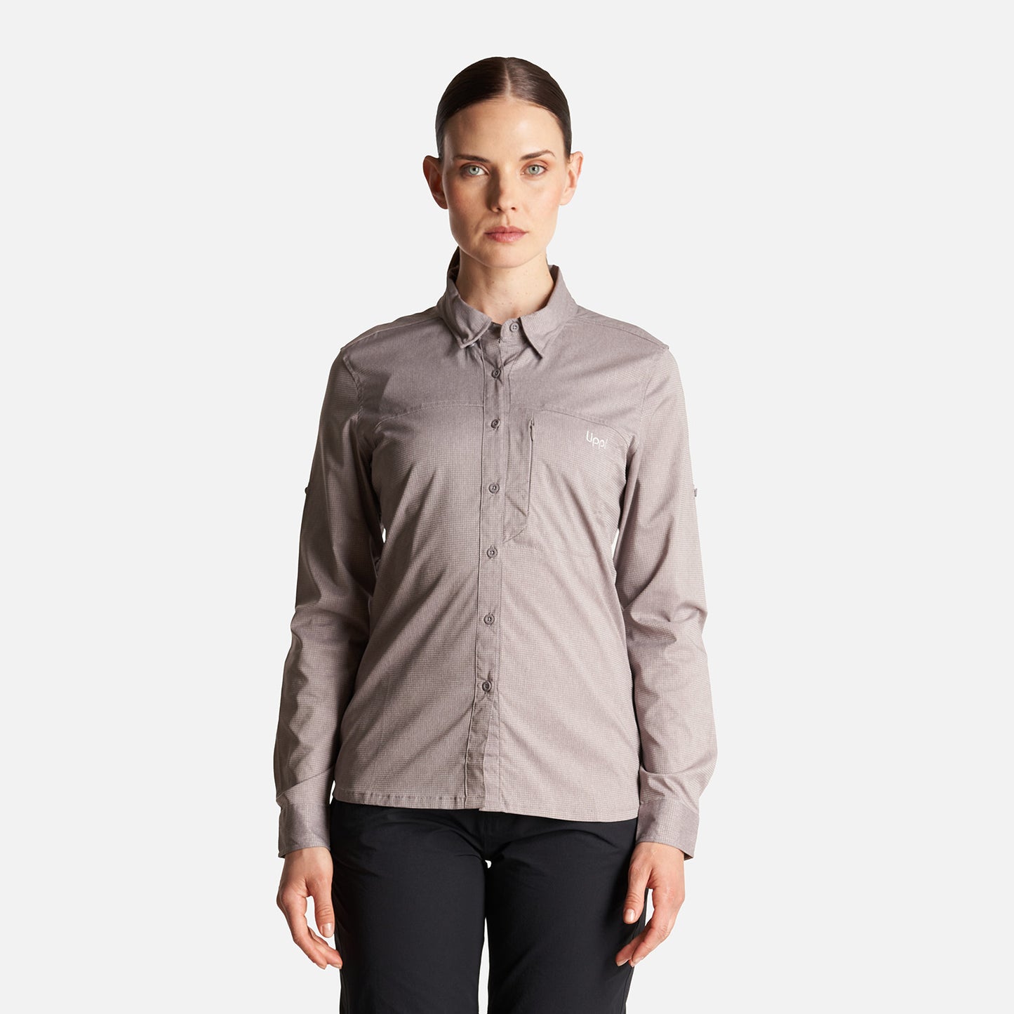 Camisa Mujer Rosselot Long Sleeve Q-Dry Shirt Malva Lippi