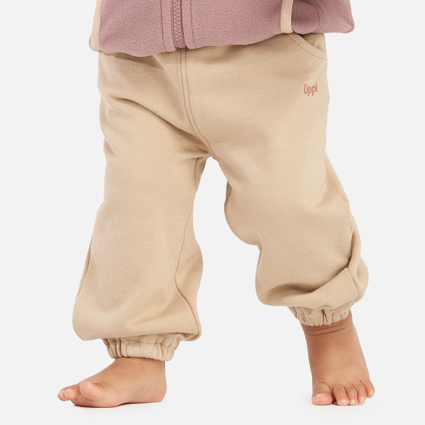 Pantalon Baby Girl Cozy Pants Taupe Lippi