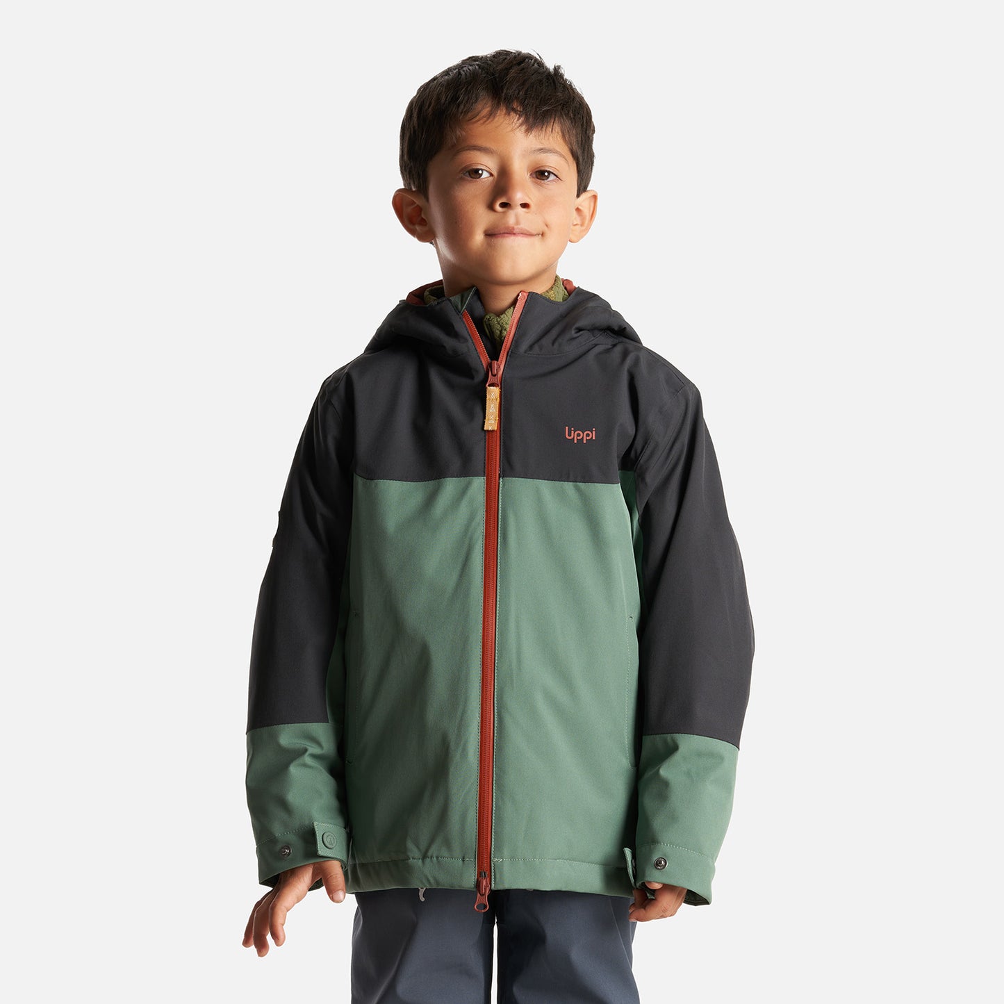 Chaqueta Niño Sierra Nevada B-Dry Steam-Pro Hoody Jacket Verde Botella/Negro Lippi