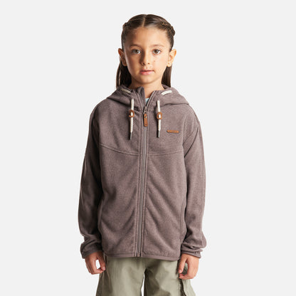 Poleron Niña Stripes Nano-F Full Zip Hoody Malva Lippi