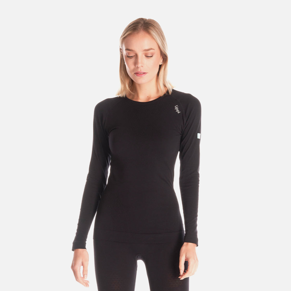 Primera Capa Mujer Skintec 1000 Seamless Top Negro Lippi