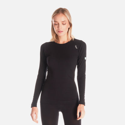 Primera Capa Mujer  Skintec 1000 Seamless Top Negro Lippi