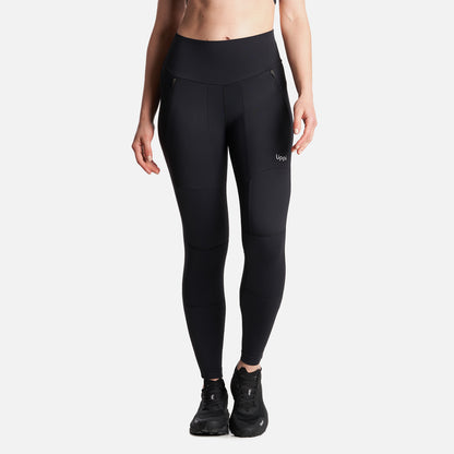 Calza Mujer  PureTrek Q-Dry Leggings Negro Lippi